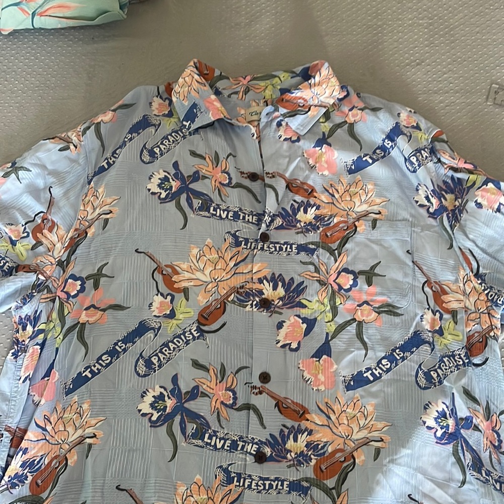 Caribbean mens short sleeve shirt